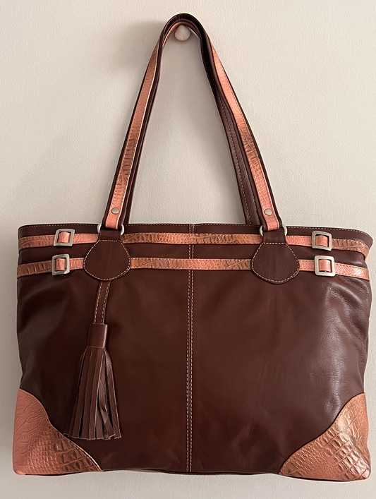 Soft Brown Genuine Leather Purse