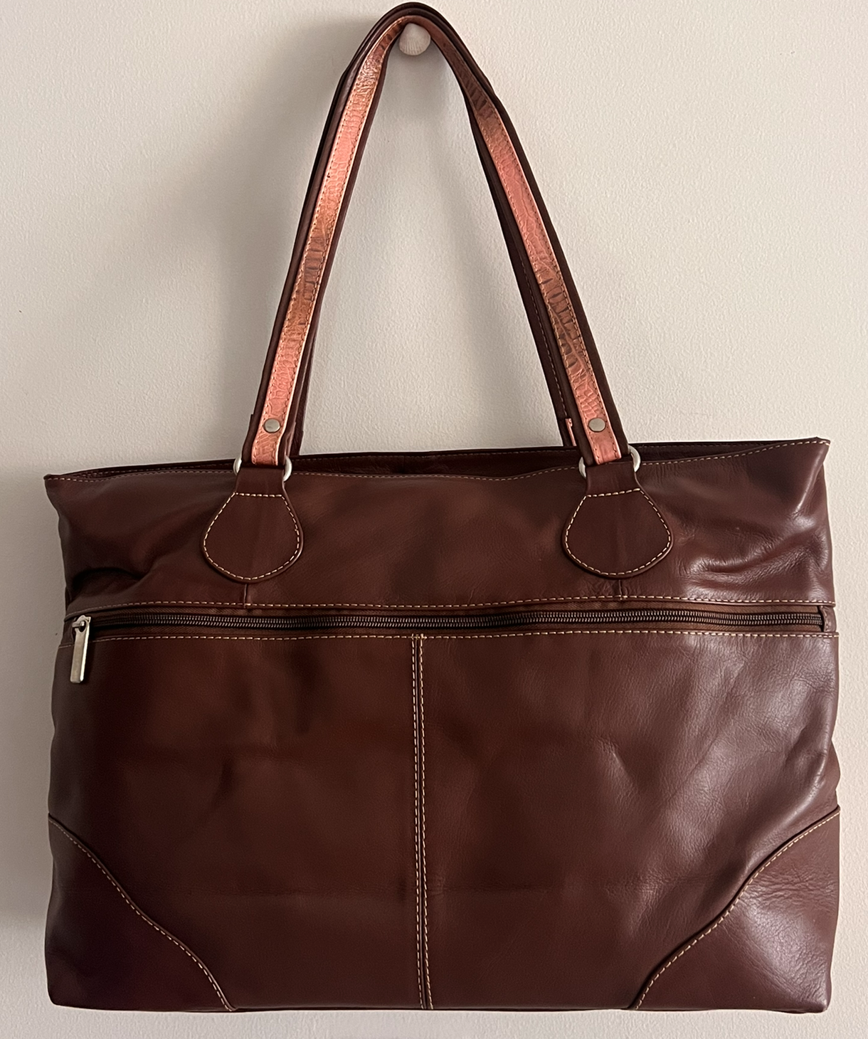 COGNAC LEATHER TOTE Bag, Slouchy Tote, Cognac Handbag for Women, Everyday  Bag, Women Leather Bag, Weekender Oversized Bag, Leather Purse - Etsy |  Leather bag women, Large leather tote bag, Large leather bag