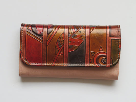The Feather and Sun- Women's Leather Wallet