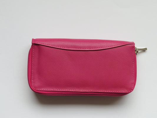 Fuchsia Leather Women's Wallet
